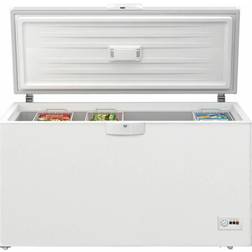 Beko HSM46740 Kummefryser Fritstående 451 L E Hvid Sølv, Hvid