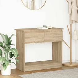 vidaXL Med Lådor Sonoma EK 85,5 x 38,5 x 74,5 cm Avlastningsbord