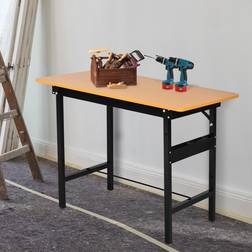 Homcom Heavy Duty Diy Metal Garage Workbench