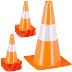 Relaxdays Safety Cones Set of 18 30 cm