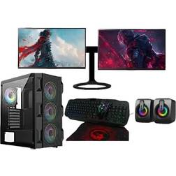 Savitar Technology Gaming PC Bundle Dual Monitor Core i7 1030