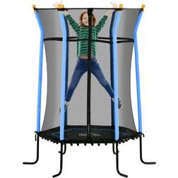 Homcom Kids Trampoline With Enclosure 5.4Ft