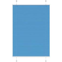 vidaXL Pleated Blind Blue 90x150 cm Fabric Width 89.4 cm Polyester