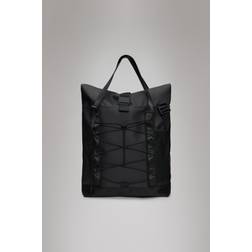 Rains Trail Rolltop Tote Bag - Black