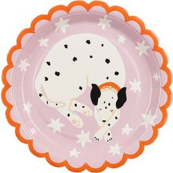 PartyDeco Dalmatian Dog Paper Plates Animal Party Tableware Childrens Birthday x 6