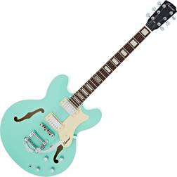 Hartwood Revival Vibrato Halbresonanzgitarre Jade Green