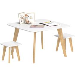 Aiyaplay Kids Table and Chair Set 3 Pieces