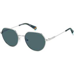 Polaroid Round Solglasögon Unisex - Grey