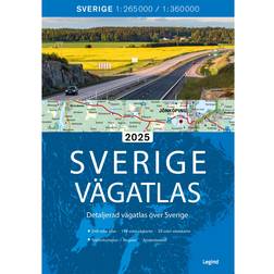 Sverige vägatlas 2025 (Häftad, 2025)