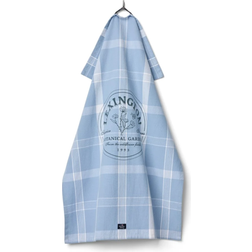 Lexington Botanical Checked Org Cotton Kitchen Towel 50x70 Viskestykke Blå (70x50cm)