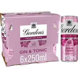 Gordon's Pink Gin & Tonic 6x250ml
