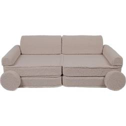 Meow Baby Play Bearly Premium Byggbar Soffa Ljusgrå