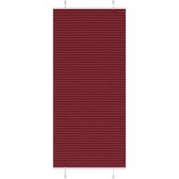 vidaXL Plisserad Persienn Bordeaux Röd 85x200 cm Tyg Bredd 84,4 cm