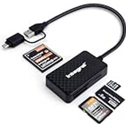 Integral 4in1 Memory Card Reader USB 3.0 and USB C Adapter