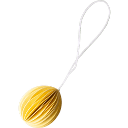 DBKD Ovoid Påskeophæng Papir Small 4 cm Yellow Påskepynt 4cm