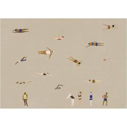 Fine Little Day Swimmers 50x70 cm Beige Poster 50x70cm