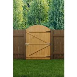 Living and Home Semi Braced Arch Top Wooden Garden Gate 105cm W x 150cm H