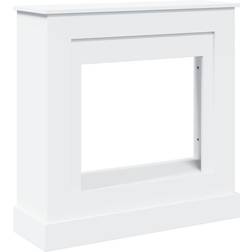 vidaXL Spiselkrans Vit 90 x 30 x 90 cm Konstruerat Trä