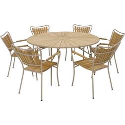 Mandalay Marguerit Ø140 cm Taupe Havemøbelsæt