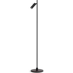 Herstal Pipeline Matte Black Floor Lamp 133cm