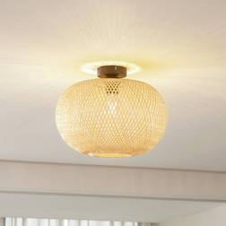Lindby Kessia Loftlampe Ø40 Bambus Loftplafond