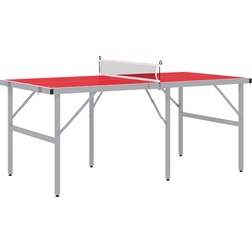 VANTOUL Mini Ping Pong Table Set 70.8 x 35.5 x 30.0 in