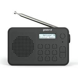 Groov-e GVDR10BK Madrid Rechargeable Dab Radio