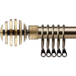 New Edge Blinds Geneva Extendable Metal Curtain Pole Set 160-300 cm