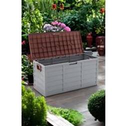 Living and Home Large Plastic Garden Storage Box with Wheels