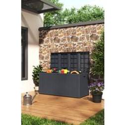 Living and Home Grey Waterproof Outdoor Garden Storage Box