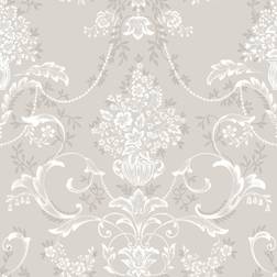Rasch Amelie Damask Floral Wallpaper 260253