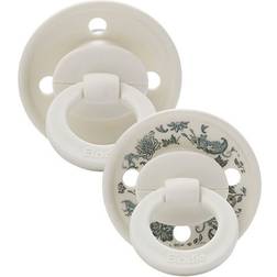 Elodie Details Ivory Blue Toile Binky Bundle Dummies 2 Pack
