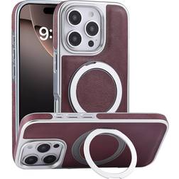 Mfaoshi Magnetic Case with Rotating Ring Stand for iPhone 16