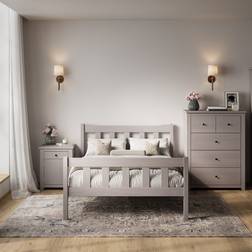 LPD Furniture Havana King Size Grey Frame Bed