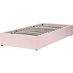 Beliani Ottoman Dinan 90 x 200 cm Pink Frame Bed