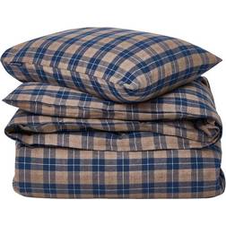 Lexington Flannel Dynetrekk Blå, Beige (200x140cm)