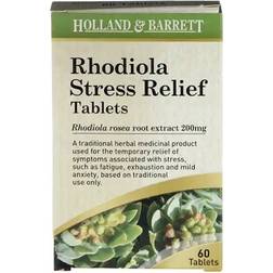 Holland & Barrett Rhodiola Stress Relief 60 Tablets 200mg 60 pcs