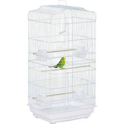 Pawhut Small Bird Cage with Stand 46.5 x 35.5 x 92cm