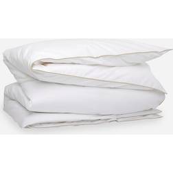 Mille Notti Allegro ECO 150x210 cm White Duvet Cover Beige, White (210x150cm)