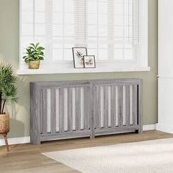 vidaXL Radiatorskjuler 175x20x82 cm Konstrueret Træ Grå Sonoma-Eg