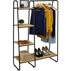 Relaxdays with Shelves 150 x 100 x 41 cm Clothes Rack
