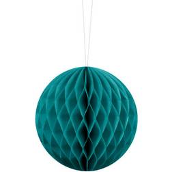 PartyDeco Honeycomb Boll Dekoration 10 cm Pastell Lagunblå