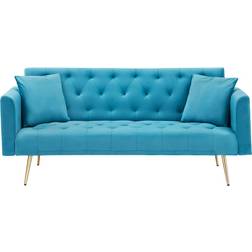Ebern Designs W112484009 Baby Blue Sofa 19" 3 Seater