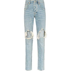 Purple Brand Ripped Knee Blowout Slim Jeans - Light Indigo