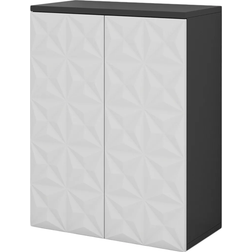 VICCO Mobiletto Bagno Edge Nero 60 x 79.5 cm 2 Ante E 3 Scomparti