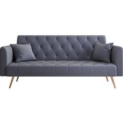 Bybafun Modern Gray Sofa 71" 2 Seater