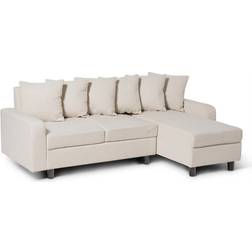 Hykkon Mitzi Cream Sofa 196cm 3 Seater