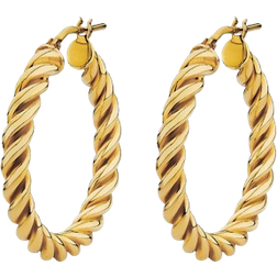 Christ Hoops Earrings - Gold