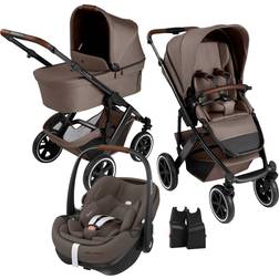 ABC Design Kinderwagenset Braun Weiß Sand