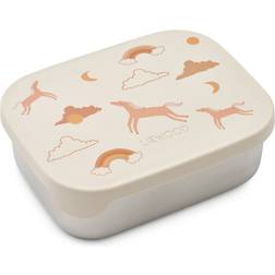 Liewood Arthur Lunchbox Børnemadkasse 2336 Dream Ecru H5,5 x W13,5 x L17 cm